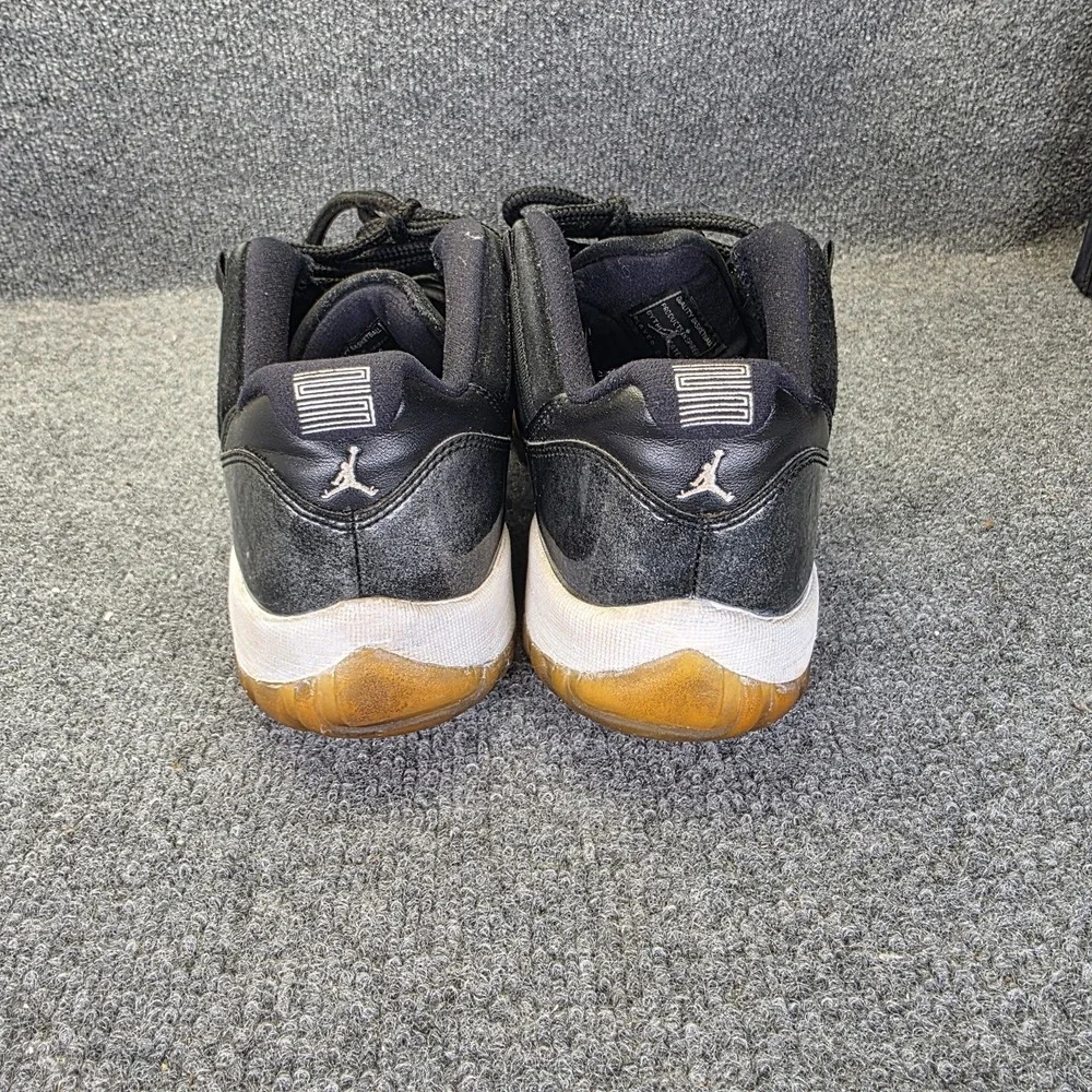 Jordan Air 11 Retro Low Barons Black White Silver Men 2017 528895-010 Size 9.5